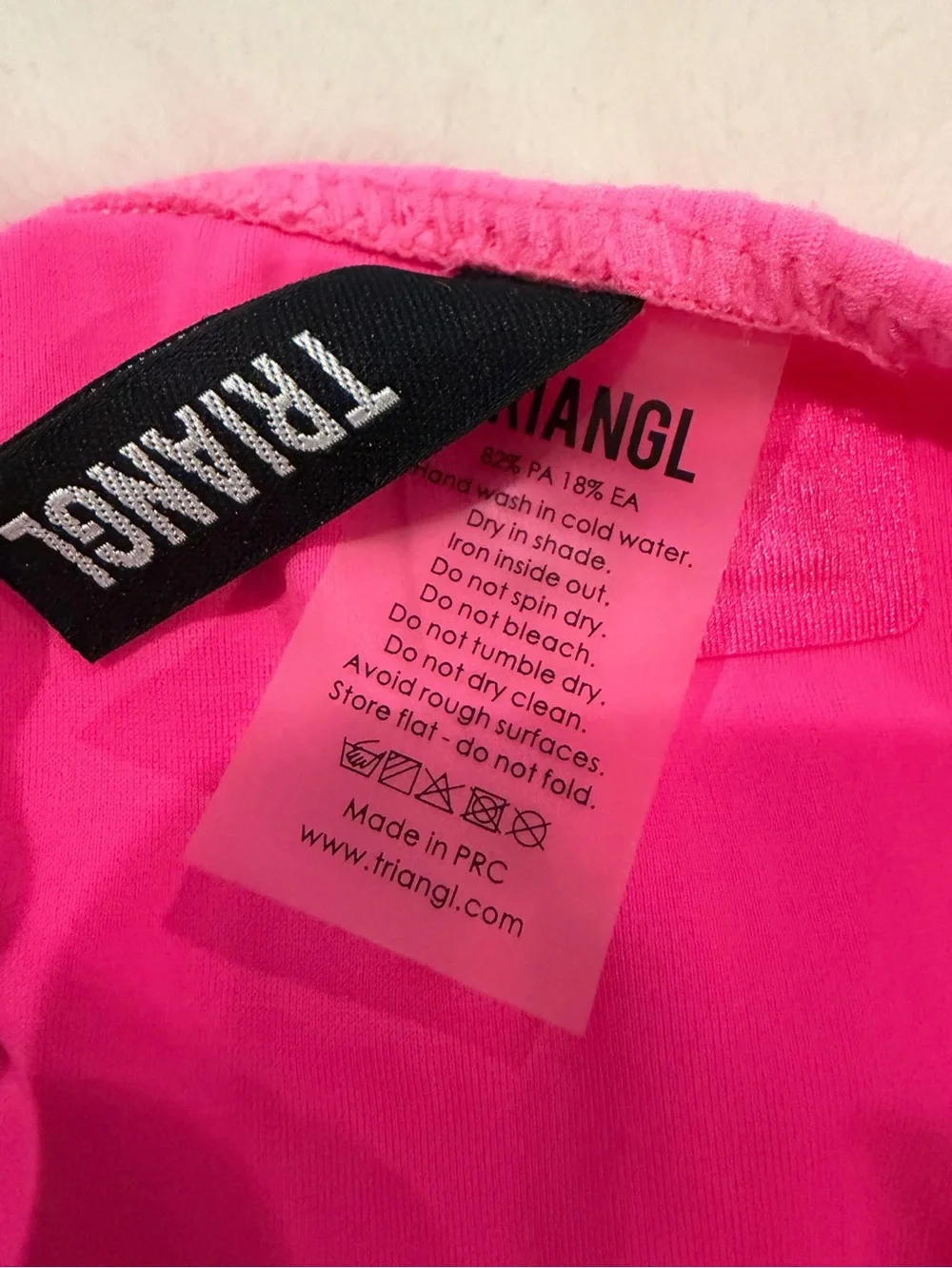 triangl swimwear Hot Pink Ribbed Two-Piece Bikini